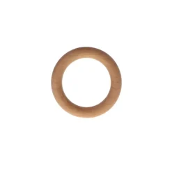 New Set di 10 anelli in legno (D28 mm) Nils Tortora Verniciato Accessori E Elementi Decorativi