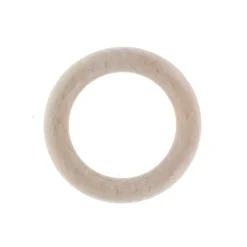 Set di 8 anelli per bastone per tende in legno cerusato (D28 mm) Soren Accessori E Elementi Decorativi