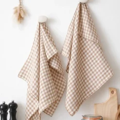 Hot Set di 2 asciugamani in garza di cotone (50 x 70 cm) Gaïa Accessori Cucina