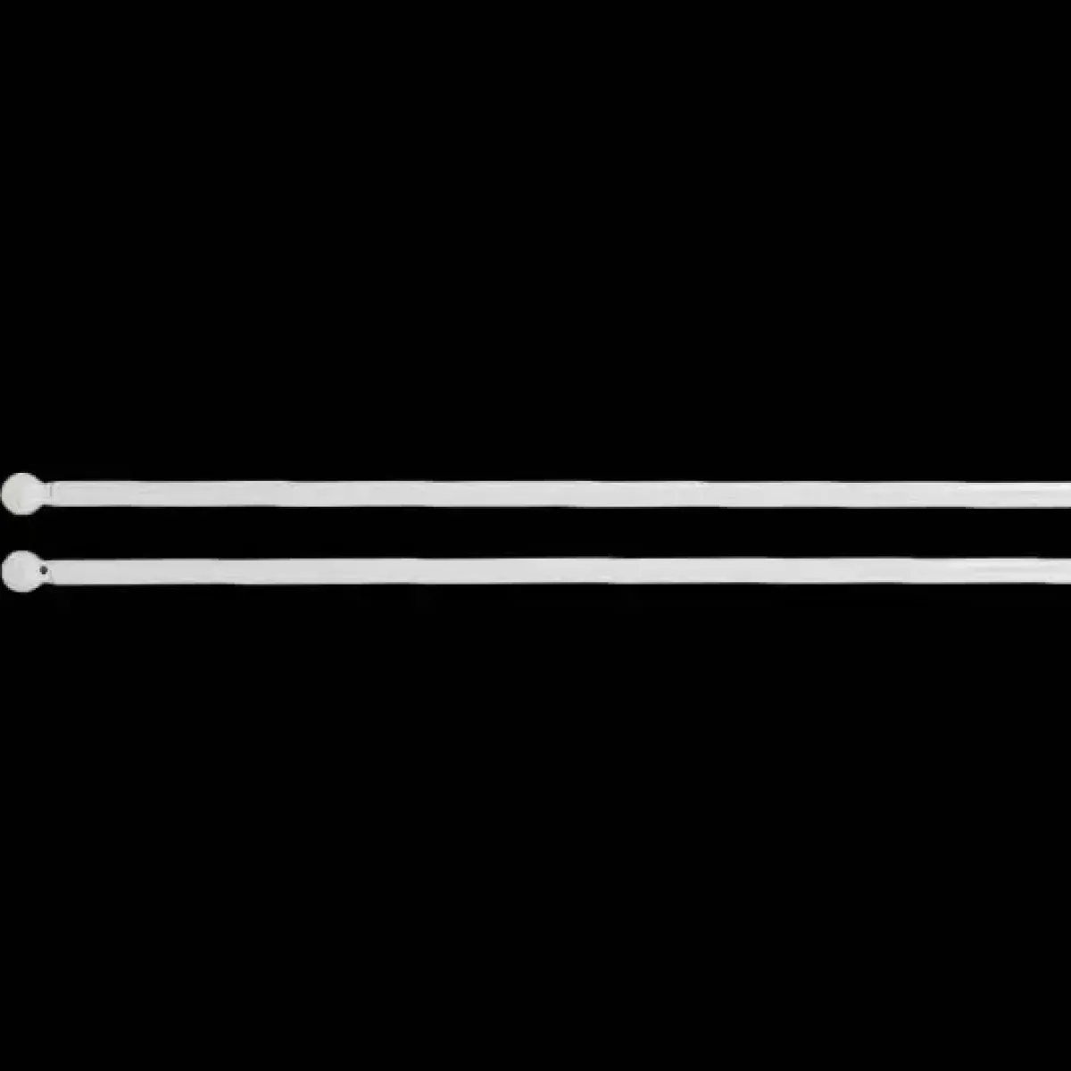 Hot Set di 2 bacchette regolabili rotonde (60 a 80 cm) Tende Trasparenti : Aste, Bastoni Supporti