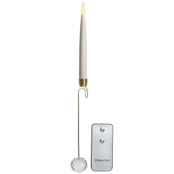 Set di 10 candele a pile (15 cm) Crystal bianco caldo