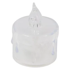 Set di 4 candele LED Tealight Trasparenti e glitterate