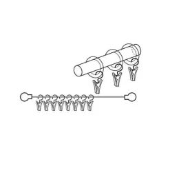 Online Set di 8 ganci con pinza Accessori E Elementi Decorativi