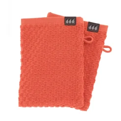 Outlet Set di 2 guanti da toilette in cotone (15 x 21 cm) Boho-chic Guanti In Spugna|Biancheria Bagno