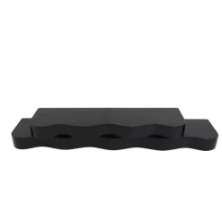 Set di 2 mensole in legno da parete (L76 cm) Joslin Nero