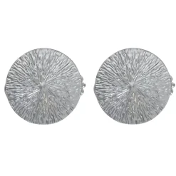 New Set di 2 mollette fermatenda Archi Cromato Accessori E Elementi Decorativi