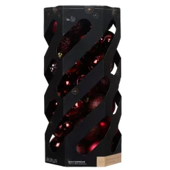 Set di 35 palline di Natale (D60 mm) Aravis mix Bordeaux
