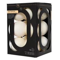 Set di 12 palline di Natale (D60 mm) Aravis Bianco lana