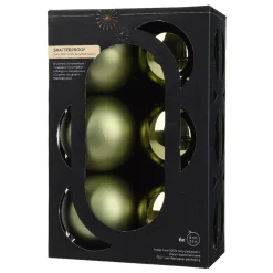Set di 6 palline di Natale (D80 mm) Aravis Verde rosmarino