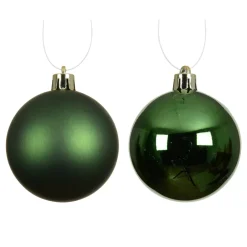 Set di 4 palline di Natale (D100 mm) Aravis Verde abete