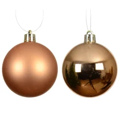Set di 12 palline di Natale (D60 mm) Aravis Cognac