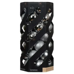 Set di 35 palline di Natale (D60 mm) Aravis Argento