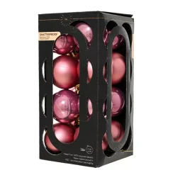 Set di 16 palline di Natale (D40 mm) Aravis Rosa antico