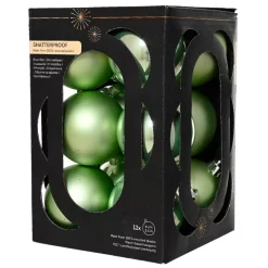 Set di 12 palline di Natale (D60 mm) Aravis Verde tè matcha