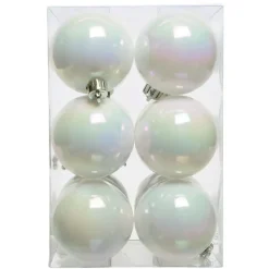 Set di 12 palline di Natale (D60 mm) Aravis Bianco iridescente