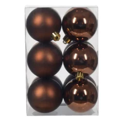 Set di 12 palline di Natale (D60 mm) Aravis Marrone caffè