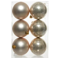 Set di 6 palline di Natale (D80 mm) Aravis Perla