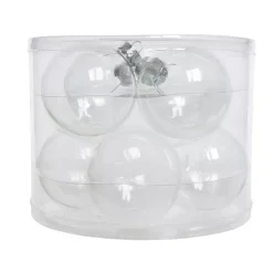 Set di 8 palline di Natale in vetro (D70 mm) Glass Trasparente iridescente