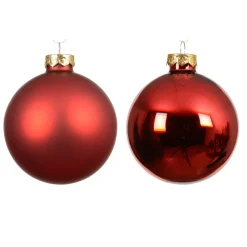 Set di 4 palline di Natale in vetro (D100 mm) Boreale Rosso