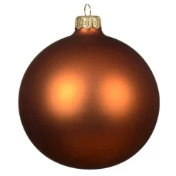 Set di 4 palline di Natale in vetro (D100 mm) Artico opaco Zucca