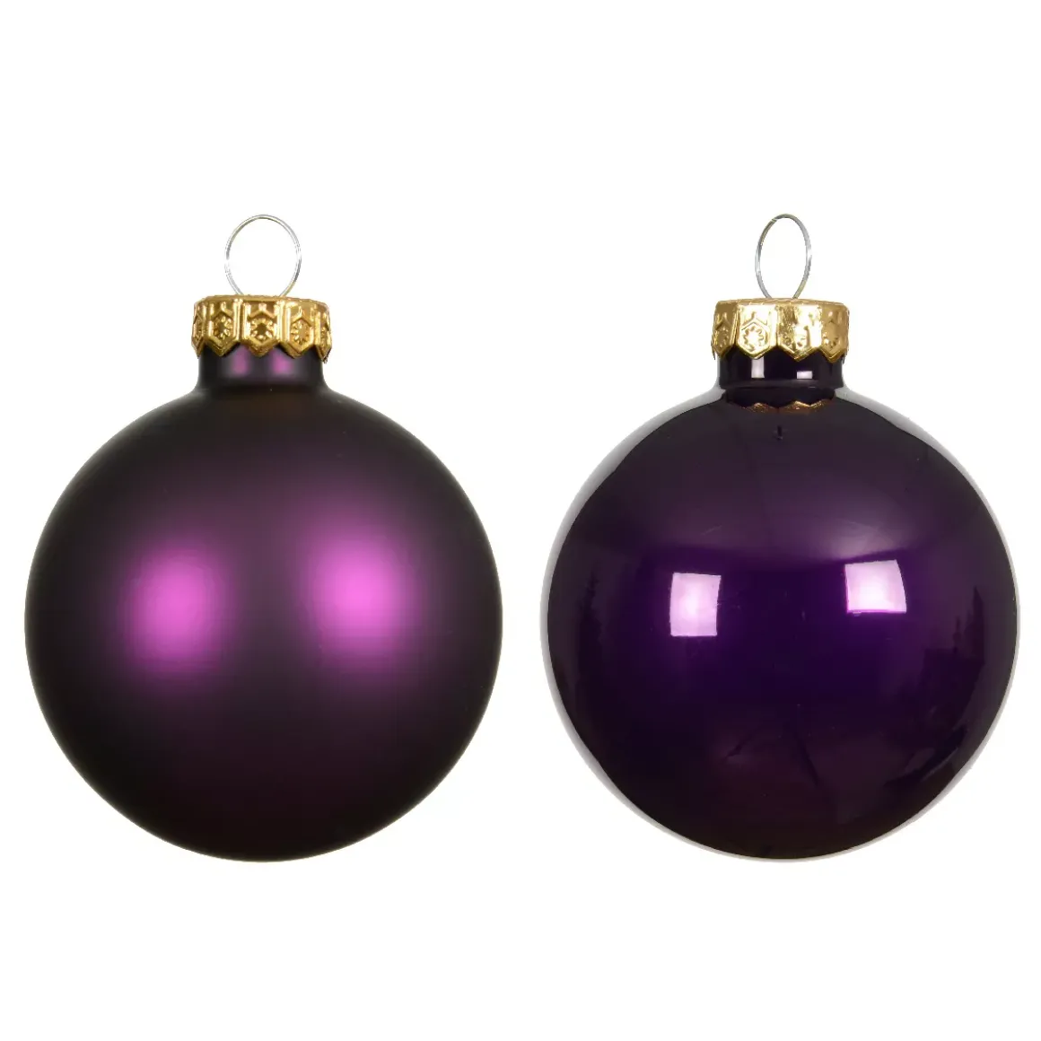 Set di 4 palline di Natale in vetro (D100 mm) Boreale Fico
