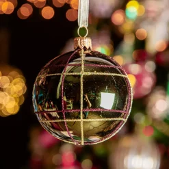 Set di 6 palline di Natale in vetro (D80 mm) Scozia Verde albero