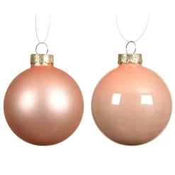 Set di 4 palline di Natale in vetro (D100 mm) Boreale Pesca
