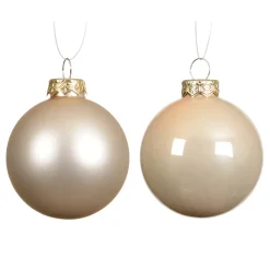 Set di 6 palline di Natale in vetro (D80 mm) Boreale Perla