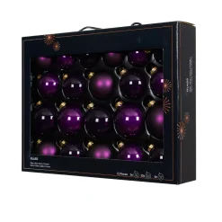 Set di 21 palline di Natale in vetro (D60 a 75 mm) Assortite Cristallo Fico