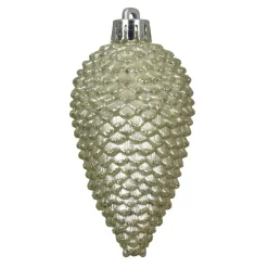 Set di 6 pigne da appendere Alpine Menta bianca