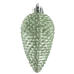 Set di 6 pigne da appendere (H8 cm) Alpine Verde Matcha