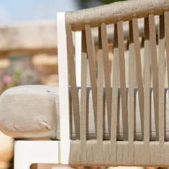 Sale Set di 2 poltrone da giardino in alluminio Amalfi e tortora Sedie Da Giardino