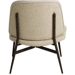 Set di 2 poltrone in bouclé (seduta 40 cm) Isla Beige sabbia