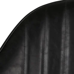 Set di 2 poltrone in similpelle (seduta 47 cm) Juno Nero carbone