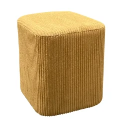 Outlet Set di 2 pouf in velluto (H38 cm) Shan Pouf, Sgabelli, Bar|Pouf, Sgabelli