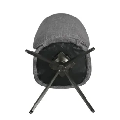 Set di 2 sedie da pranzo girevoli (seduta 51 cm) Spina Grigio