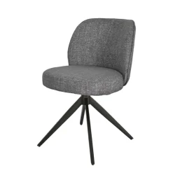 Set di 2 sedie da pranzo girevoli (seduta 51 cm) Spina Grigio