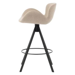 Set di 2 sedie per isola centrale con schienale (Altezza seduta 65cm) Pema Grigio chiaro