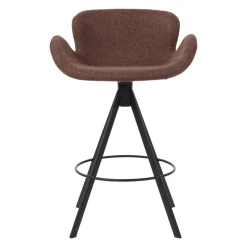 Set di 2 sedie per isola centrale con schienale (Altezza seduta 65cm) Pema Bordeaux