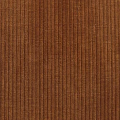Set di 2 sedie per isola centrale con schienale in velluto a coste (Altezza seduta 68cm) Kosmo Cognac