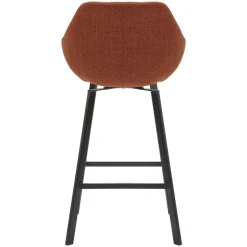 Set di 2 sedie per isola centrale girevoli con schienale in tessuto (Altezza seduta 64cm) Zila Caramello