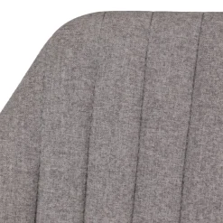 Set di 2 sedie per isola centrale girevoli con schienale in tessuto (Altezza seduta 64cm) Zila Grigio chiaro