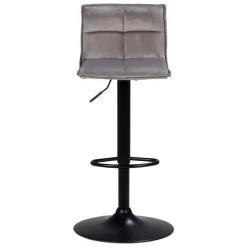 Set di 2 sgabelli da bar girevoli con schienale regolabile in altezza (seduta da 63 a 84 cm) Carly Tortora