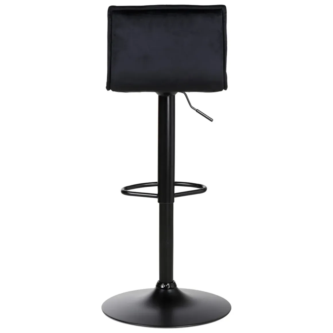 Set di 2 sgabelli da bar girevoli con schienale regolabile in altezza (seduta da 63 a 84 cm) Carly Nero