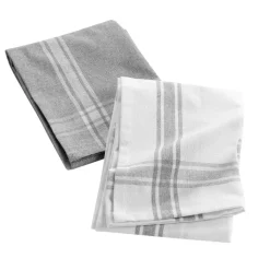 Online Set di 2 strofinacci cotone riciclato Cuisiline sfumato Accessori Cucina