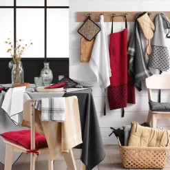 Online Set di 2 strofinacci cotone riciclato Cuisiline sfumato Accessori Cucina