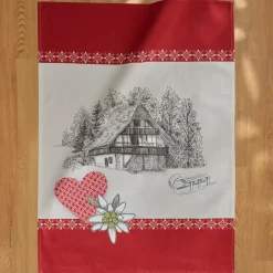 Outlet Set di 3 strofinacci in cotone (50 x 70 cm) Alpage Accessori Cucina