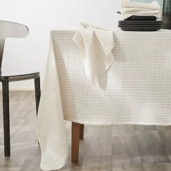 Set di 2 strofinacci in garza di cotone (50 x 70 cm) Gaïa vichy Beige Accessori Cucina