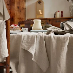 Clearance Set di 2 strofinacci lino lavato (50 x 70 cm) Louise Accessori Cucina