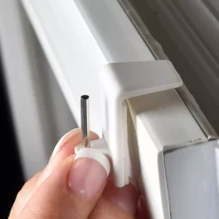 Set di 4 supporti adesivi per PVC Tende Trasparenti : Aste, Bastoni Supporti